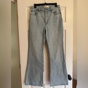 Abercrombie & Fitch Light Wash Flare Jeans